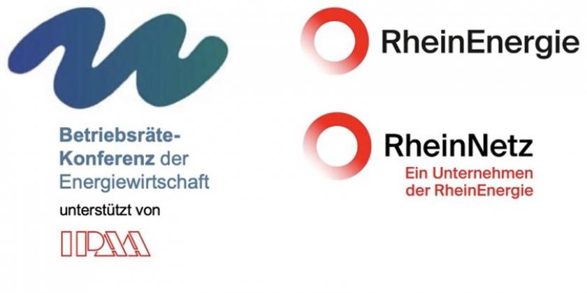 Kopfzeile des Anschreibens zur BR-Konferenz mit den Logos der Veranstalter RheinEnergie, RheinNetz, IPAA und BR-Konferenz