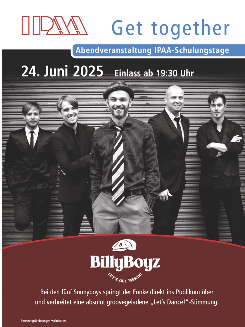 Rahmenprogramm der IPAA-Schulungstage 2025_Eine Band namens Billy Boyz