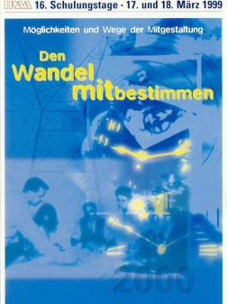 Plakat der IPAA-Schulungstage von 1999
