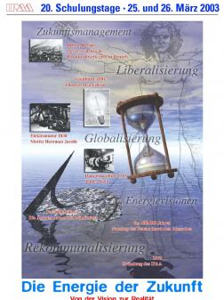 Plakat der IPAA-Schulungstage von 2003