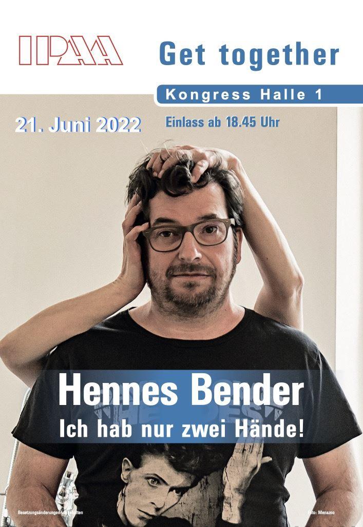 Flyer für das Abendprogramm der IPAA-Schulungstage 2022 Abbildung Hennes BEnder